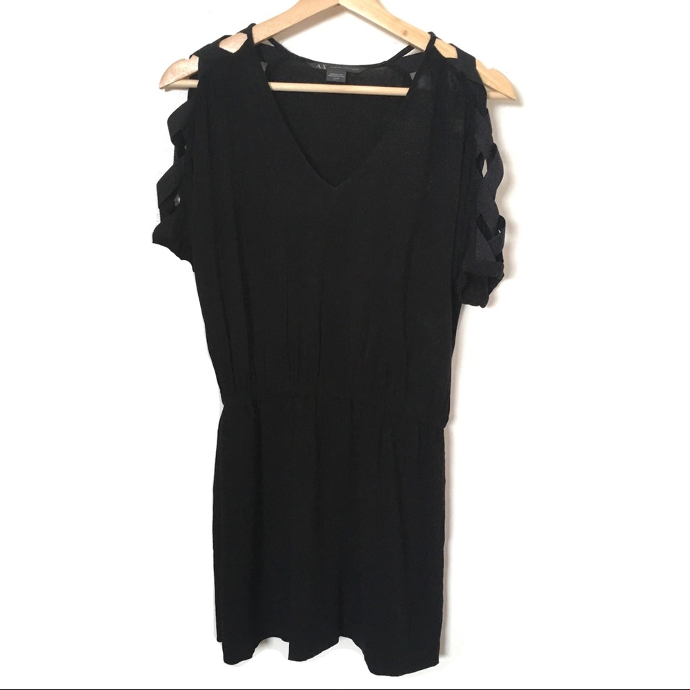 A/X Armani Exchange Black Mini Dress Size XS EUC